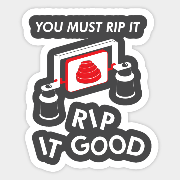 Rip It! Sticker by BorgDog Designs